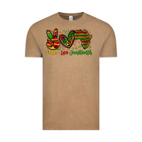 Vintage Coffee peace love juneteenth Vintage Tee - Zillion Design Studio