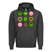 Charcoal Heather st patrick s day Zipper Hoodie - Artiststas