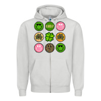 Dove Grey st patrick s day Zipper Hoodie - Artiststas