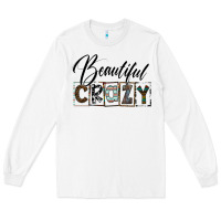 White beatiful crazy Long Sleeve Tee - SublimationCraftShop
