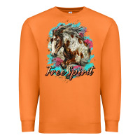 Carrot free spirit mustang horse Premium Sweatshirt - LillyAllenDesigns