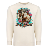 Sandshell free spirit mustang horse Premium Sweatshirt - LillyAllenDesigns