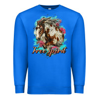 True Royal free spirit mustang horse Premium Sweatshirt - LillyAllenDesigns