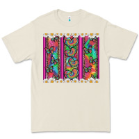 Bone tie dye hearts and butterfly with flowers Premium Tee - Artiststas