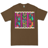Cacao tie dye hearts and butterfly with flowers Premium Tee - Artiststas