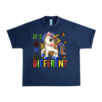 Navy it's ok to be different Urban Heavy Tee - Zillion Design Studio