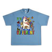 Pebble Blue it's ok to be different Urban Heavy Tee - Zillion Design Studio