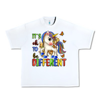 White it's ok to be different Urban Heavy Tee - Zillion Design Studio