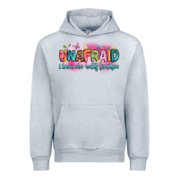 Heather Grey unafraid i know who holds tomorrow Urban Hoodie - Artiststas