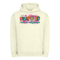 Pigment Pistachio unafraid i know who holds tomorrow Urban Hoodie - Artiststas