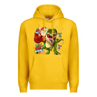 Lemon Christmas dinosaur Premium Hoodie - MaliasSmallBusiness