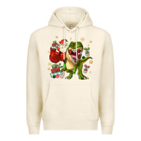 Tofu Christmas dinosaur Premium Hoodie - MaliasSmallBusiness