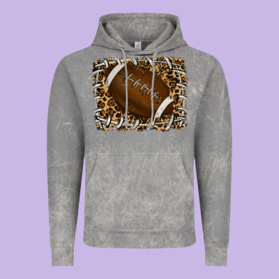 Vintage Hoodie leopard american football backround