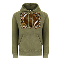 Vintage Olive leopard american football backround Vintage Hoodie - RanaPortraitStore