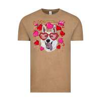 Vintage Coffee valentine's day  white shepherd Vintage Tee - RanaPortraitStore