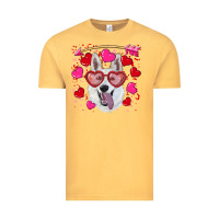 Vintage Mustard valentine's day  white shepherd Vintage Tee - RanaPortraitStore