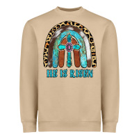 Mushroom He Is Risen Heavyweight Sweatshirt - RanaPortraitStore
