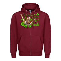 Burgundy i don t give a luck Zipper Hoodie - Artiststas