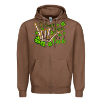 Chestnut i don t give a luck Zipper Hoodie - Artiststas