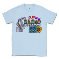 Dusty Blue mammo technologist Classic Tee - CowhideDigitalArt