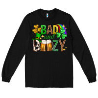Black Bad and boozy st. patricks day Long Sleeve Tee - Neo Western