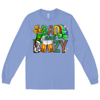 Colony Blue Bad and boozy st. patricks day Long Sleeve Tee - Neo Western