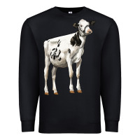 Black Holstein Heifer Premium Sweatshirt - LillyAllenDesigns