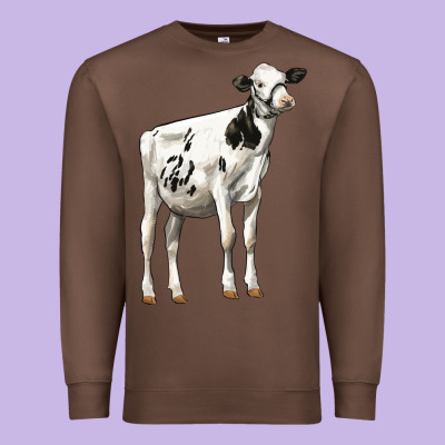 Holstein Heifer Premium Sweatshirt Designed By Lillyallendesigns