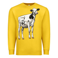 Lemon Holstein Heifer Premium Sweatshirt - LillyAllenDesigns