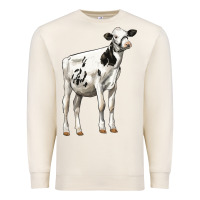 Sandshell Holstein Heifer Premium Sweatshirt - LillyAllenDesigns