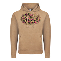 Vintage Coffee leopard pattern Vintage Hoodie - RanaPortraitStore