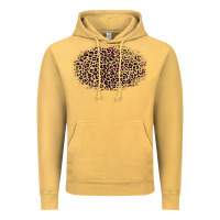 Vintage Mustard leopard pattern Vintage Hoodie - RanaPortraitStore