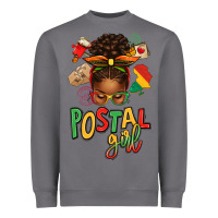 Storm juneteenth afro messy bun postal girl Heavyweight Sweatshirt - texasbilliewilder
