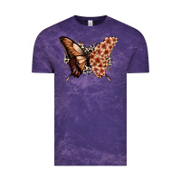 Cloud Purple melanin  butterfly Vintage Tee - Zillion Design Studio