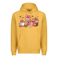 Mustard mexican pan dulce coffee cups Premium Hoodie - MaliasSmallBusiness