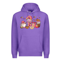 Purple mexican pan dulce coffee cups Premium Hoodie - MaliasSmallBusiness