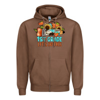 Chestnut 1 st grade let's do this Zipper Hoodie - JahusDesignShop
