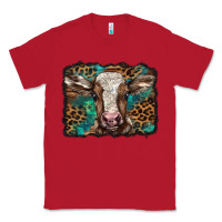 Red Christmas background baby calf Classic Tee - BarkalooDesign