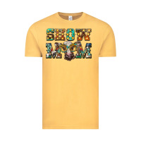 Vintage Mustard show mom brown calf eye glasses Vintage Tee - BarkalooDesign