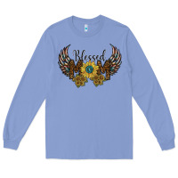 Colony Blue blessed mom Long Sleeve Tee - SublimationCraftShop