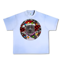Grape Ice pitbull and buffalo plaid Urban Heavy Tee - RanaPortraitStore