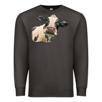 Smoke holstein heifer face Premium Sweatshirt - LillyAllenDesigns