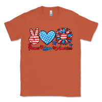 Copper peace love america Classic Tee - HRA Design Shop