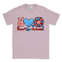 Lilac peace love america Classic Tee - HRA Design Shop