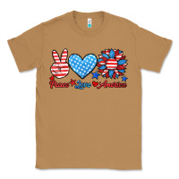 Toasted Coconut peace love america Classic Tee - HRA Design Shop