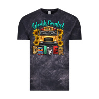 Cloud Black worlds greatest school bus driver Vintage Tee - texasbilliewilder