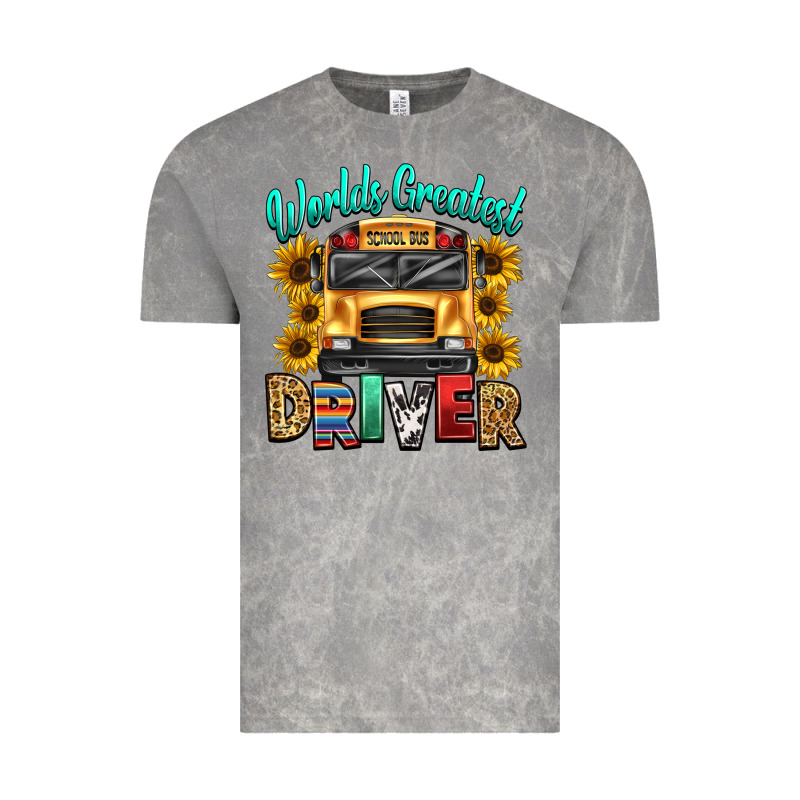 Worlds Greatest School Bus Driver Vintage Tee by texasbilliewilder | Teevron