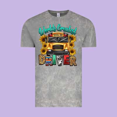 Vintage Tee worlds greatest school bus driver