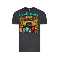 Vintage Black worlds greatest school bus driver Vintage Tee - texasbilliewilder