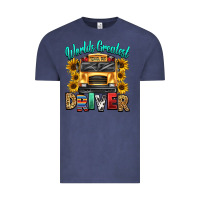 Vintage Denim worlds greatest school bus driver Vintage Tee - texasbilliewilder